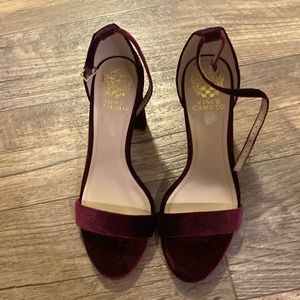 Never worn. Size 9 1/2. Burgundy Velvet